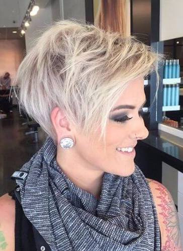 Asymmetrical pixie cut - short hairstyles for women