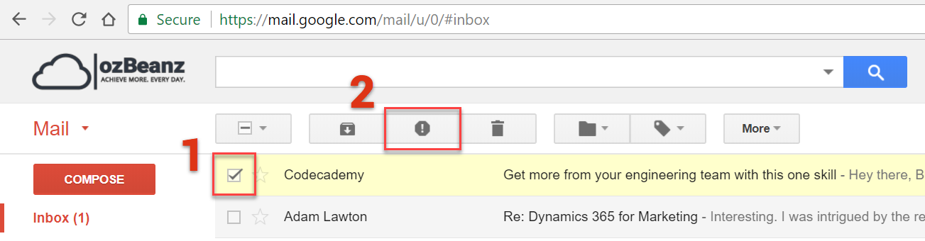 KB6005 Move Email To The Junk Folder And Block A Sender In Gmail