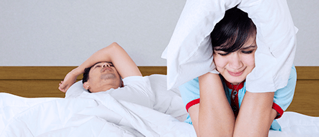 Snoring problems in relationships
