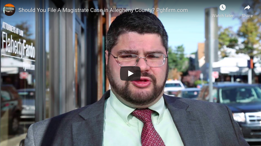 Should You File A Magistrate Case in Allegheny County? Pghfirm.com