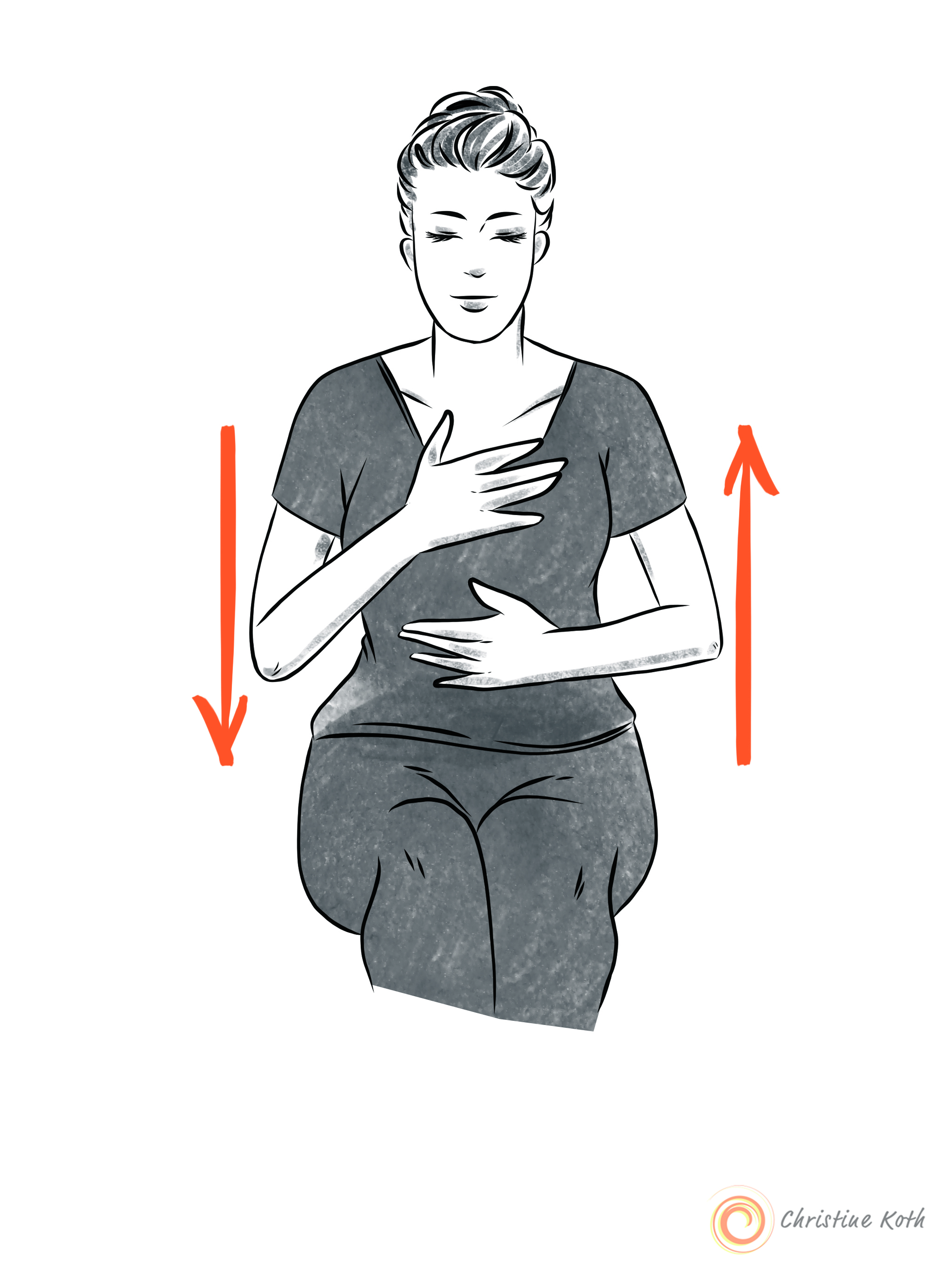 sitting breathing exercise