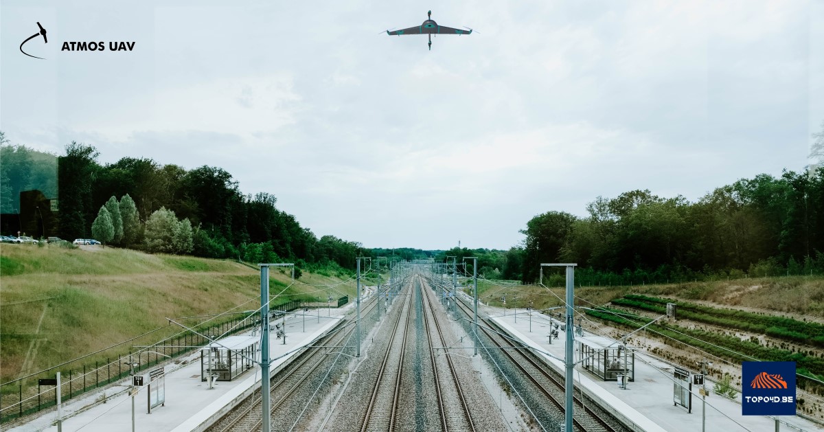 Illustration of a Marlyn Drone flying over Faringdon, United Kingdom