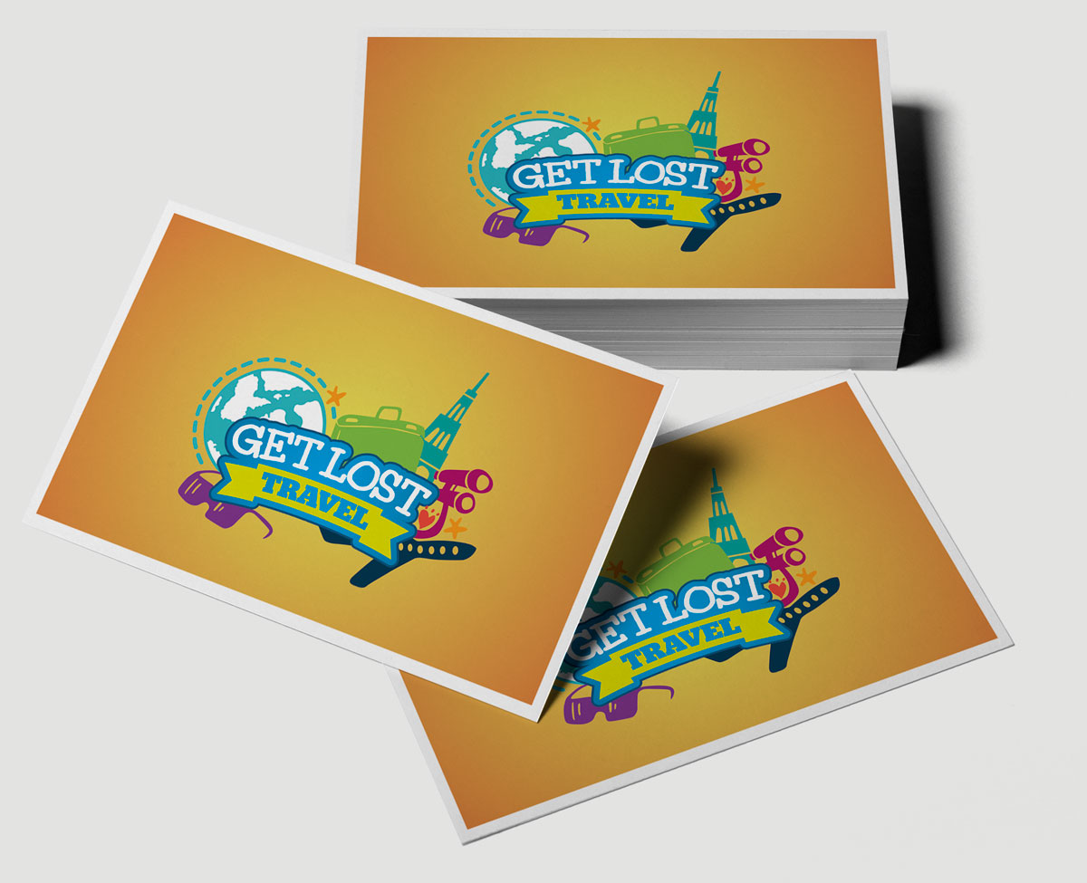 Get Lost Travel Business Cards