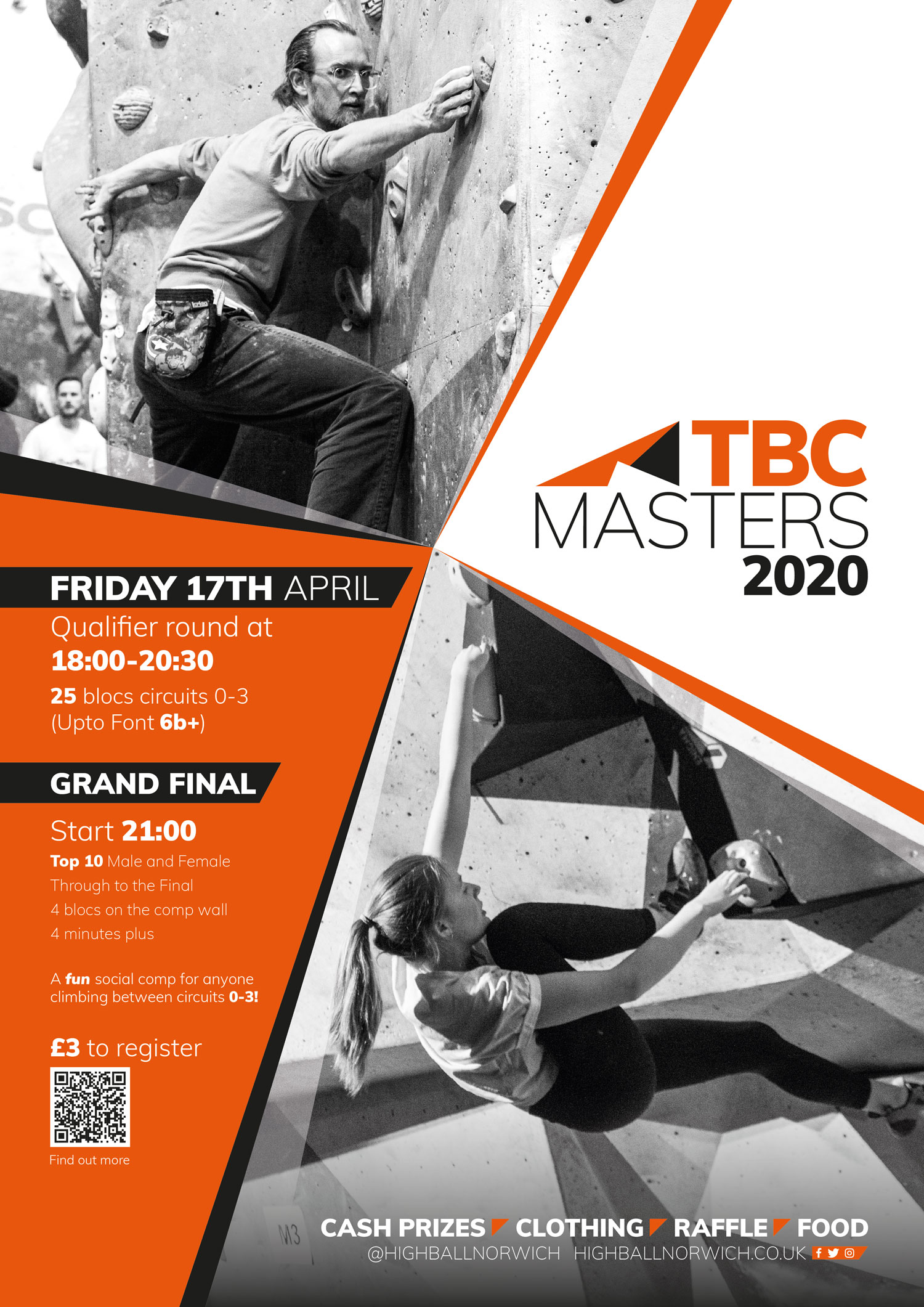 Highball Climbing Poster