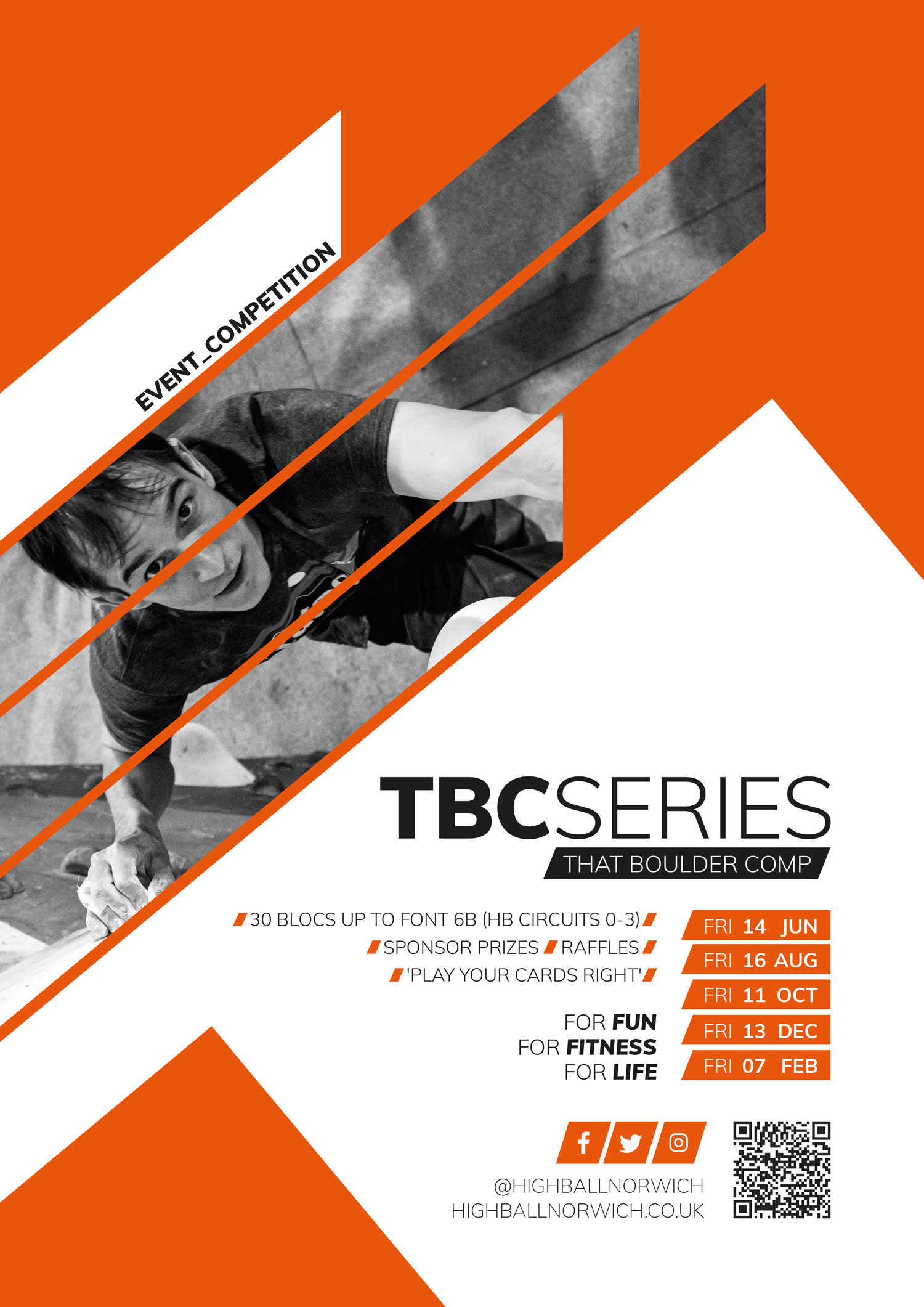 Highball Climbing Poster