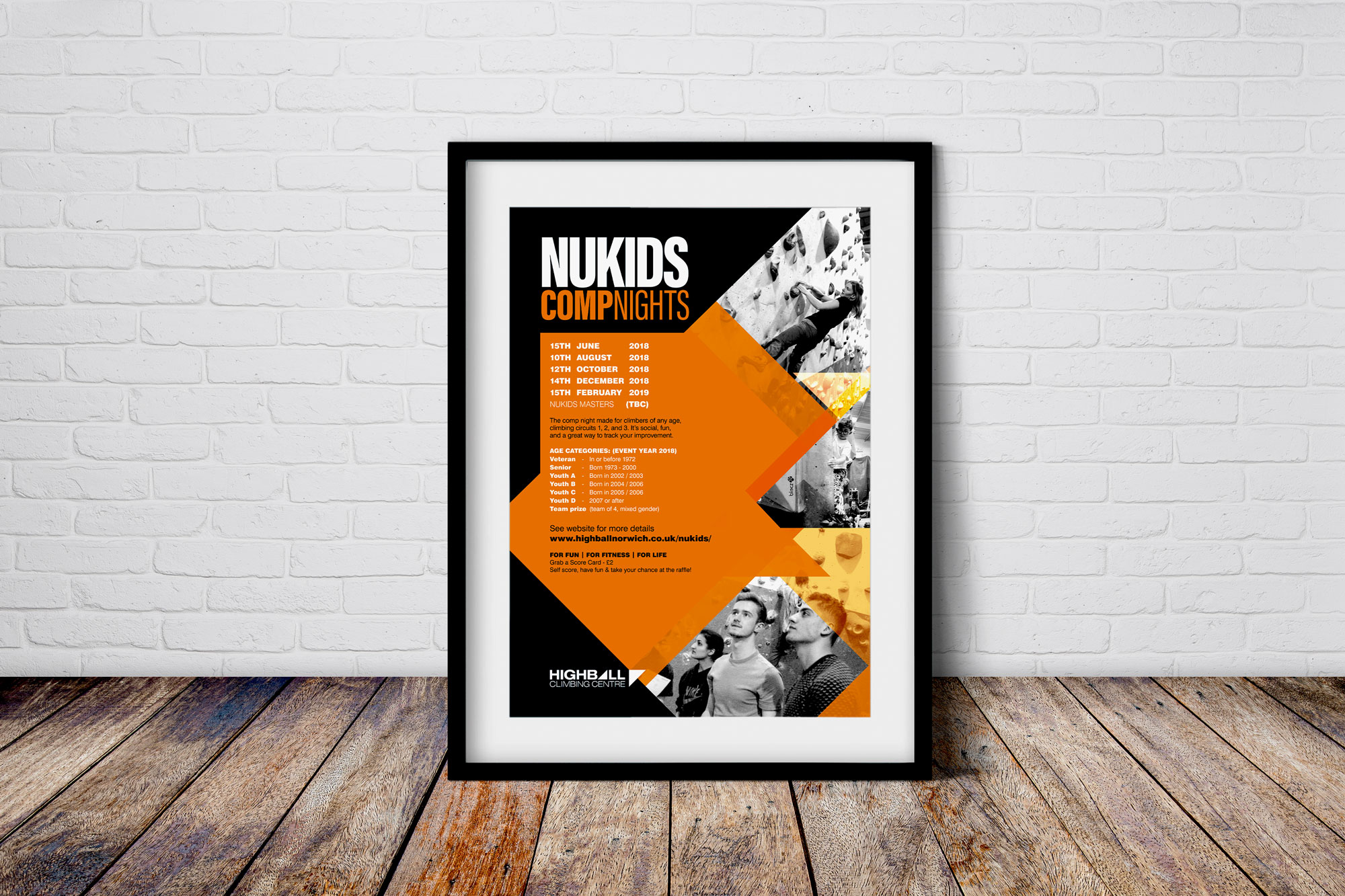 Highball Climbing Poster