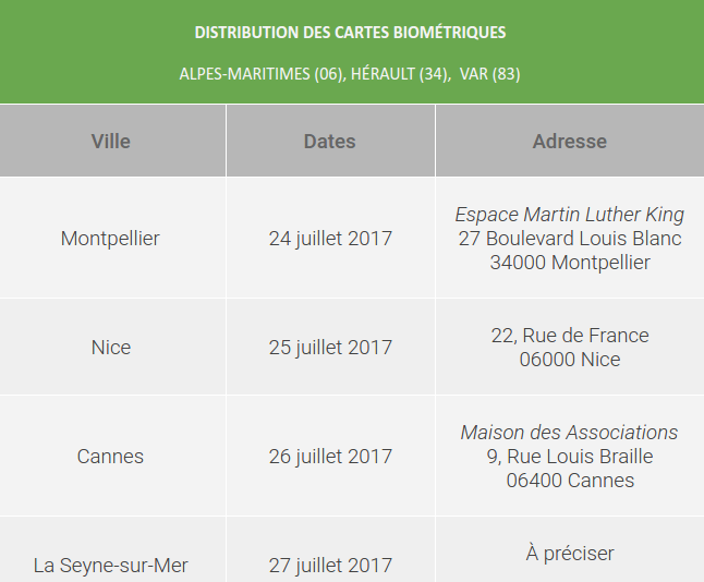 Cartes Biométriques - Consulat Général du Sénégal à Marseille