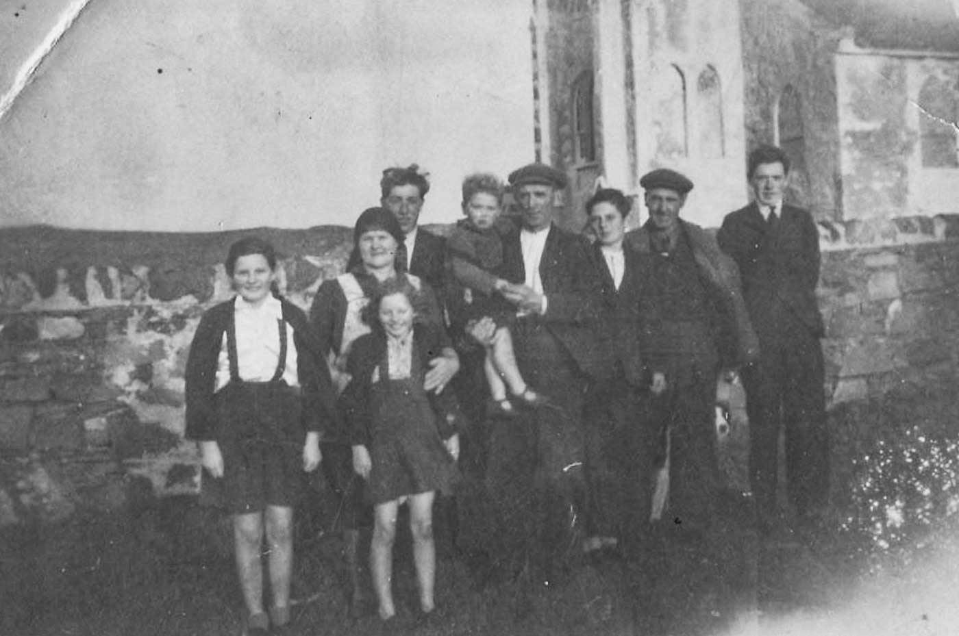 The Baker family at Kilchoman church