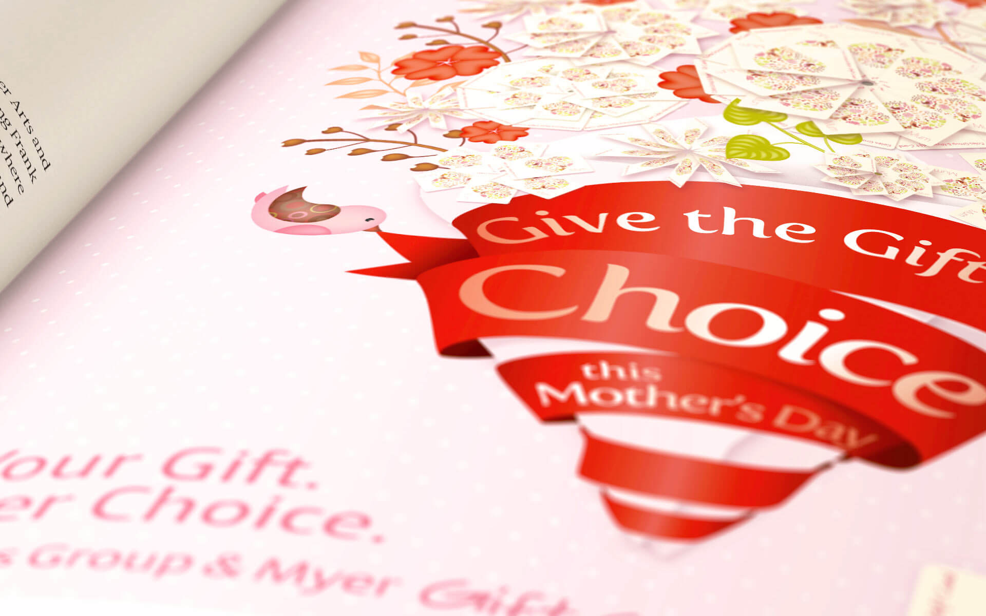 Coles Mothers Day, print ad detail