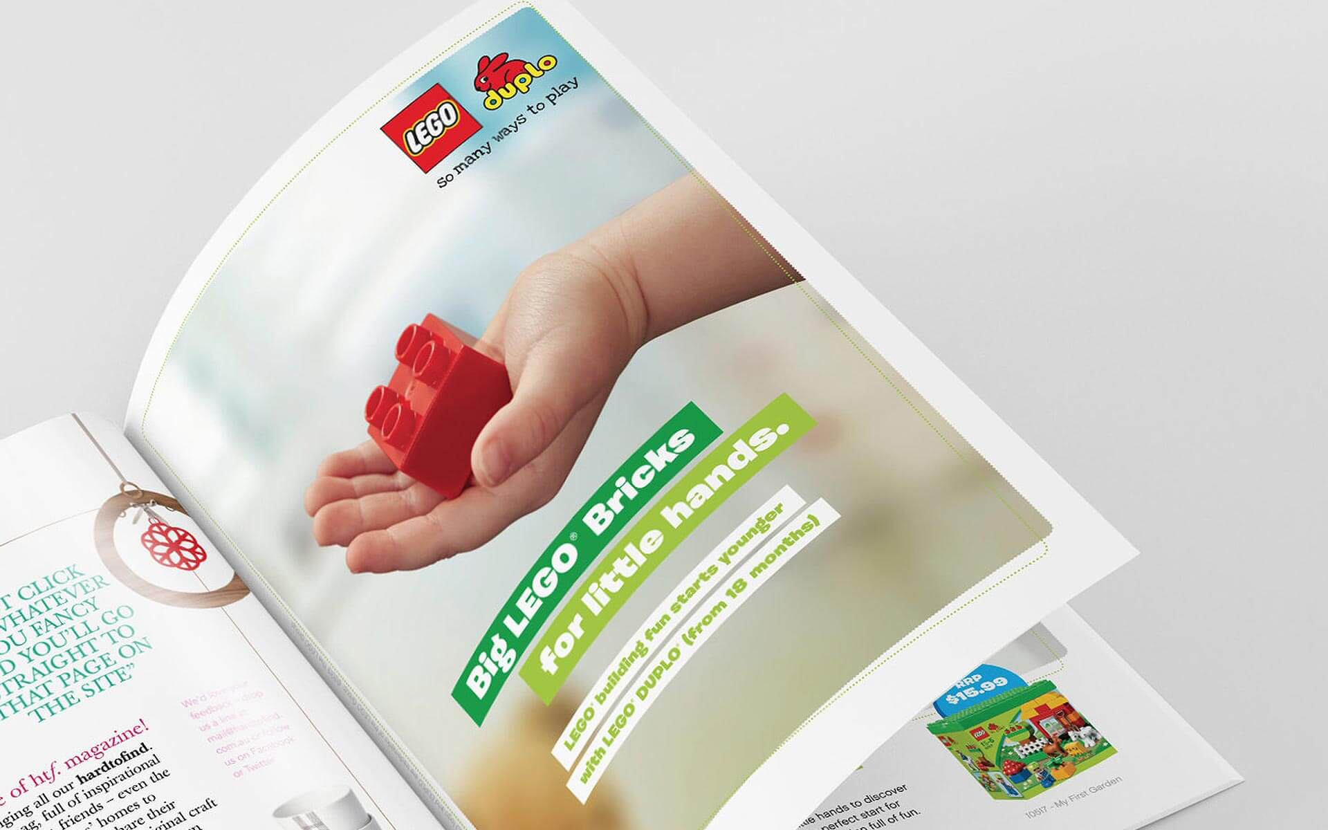 LEGO Duplo Big Bricks for Little Hand campaign graphics
