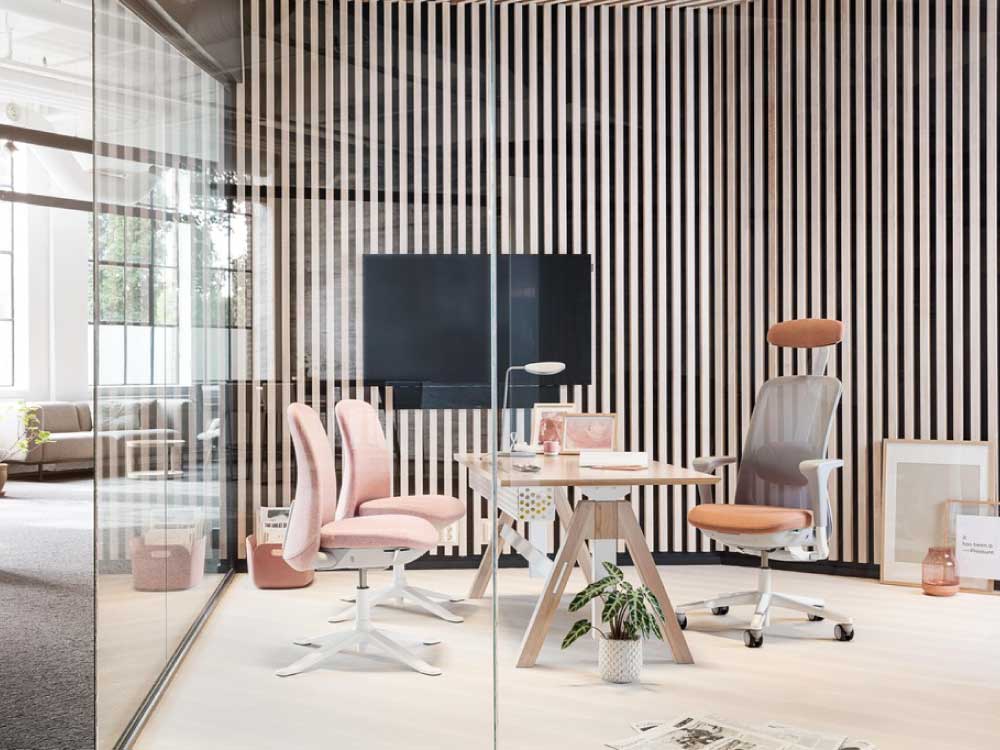 Clean contemporary office