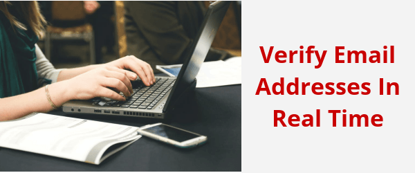 verify email addresses in real time