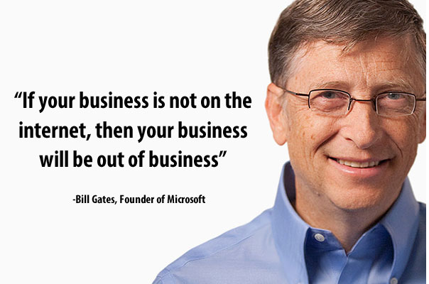 Bill gates dice que debes tener una página web para tu negocio