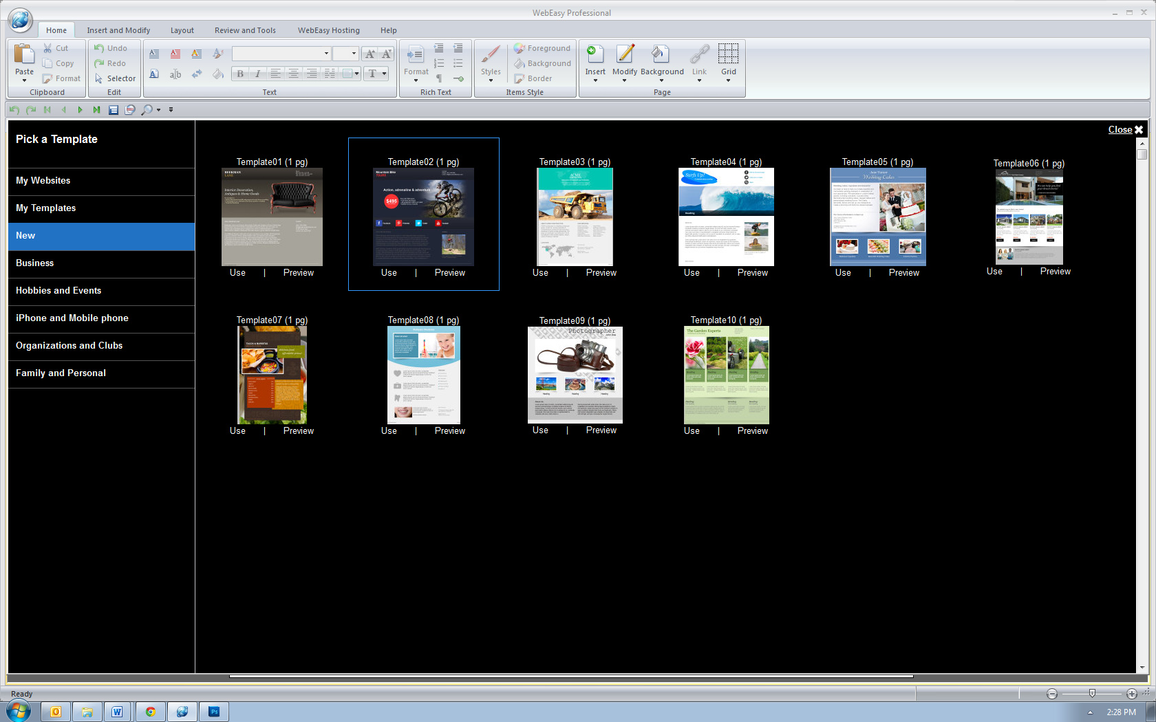 Avanquest WebEasy Professional es otro favorito al momento de escoger softwares de diseño web