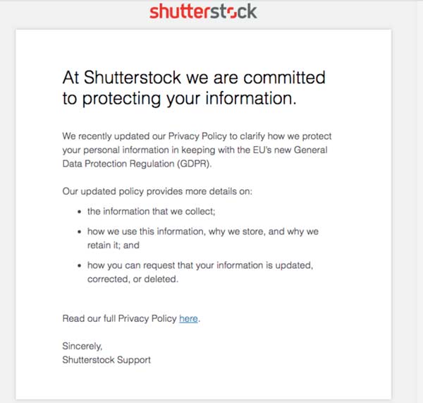 Minimal design email marketing — shutterstock