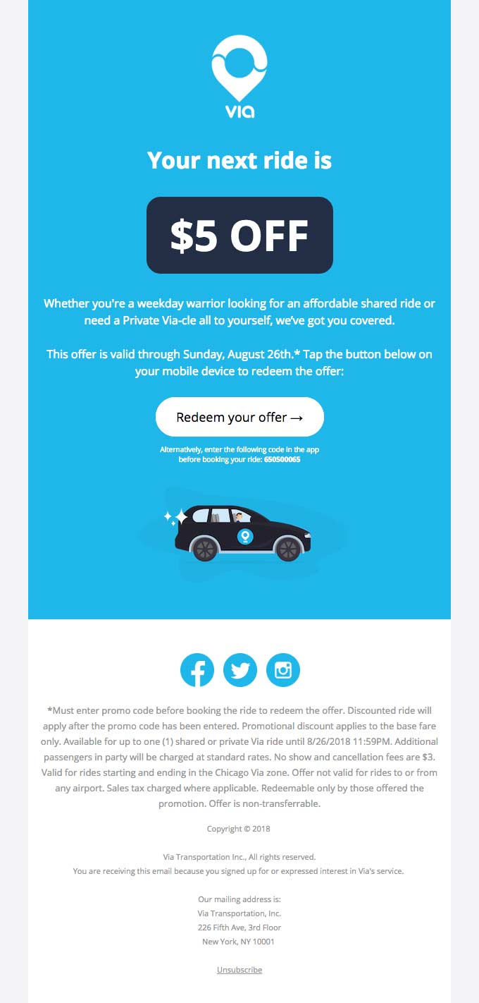A/B test different email designs