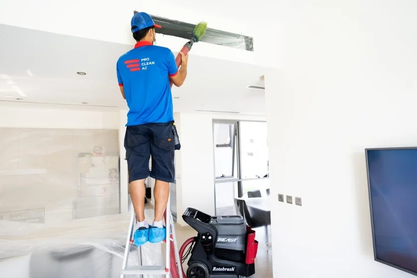 professional cleaning of hvac system