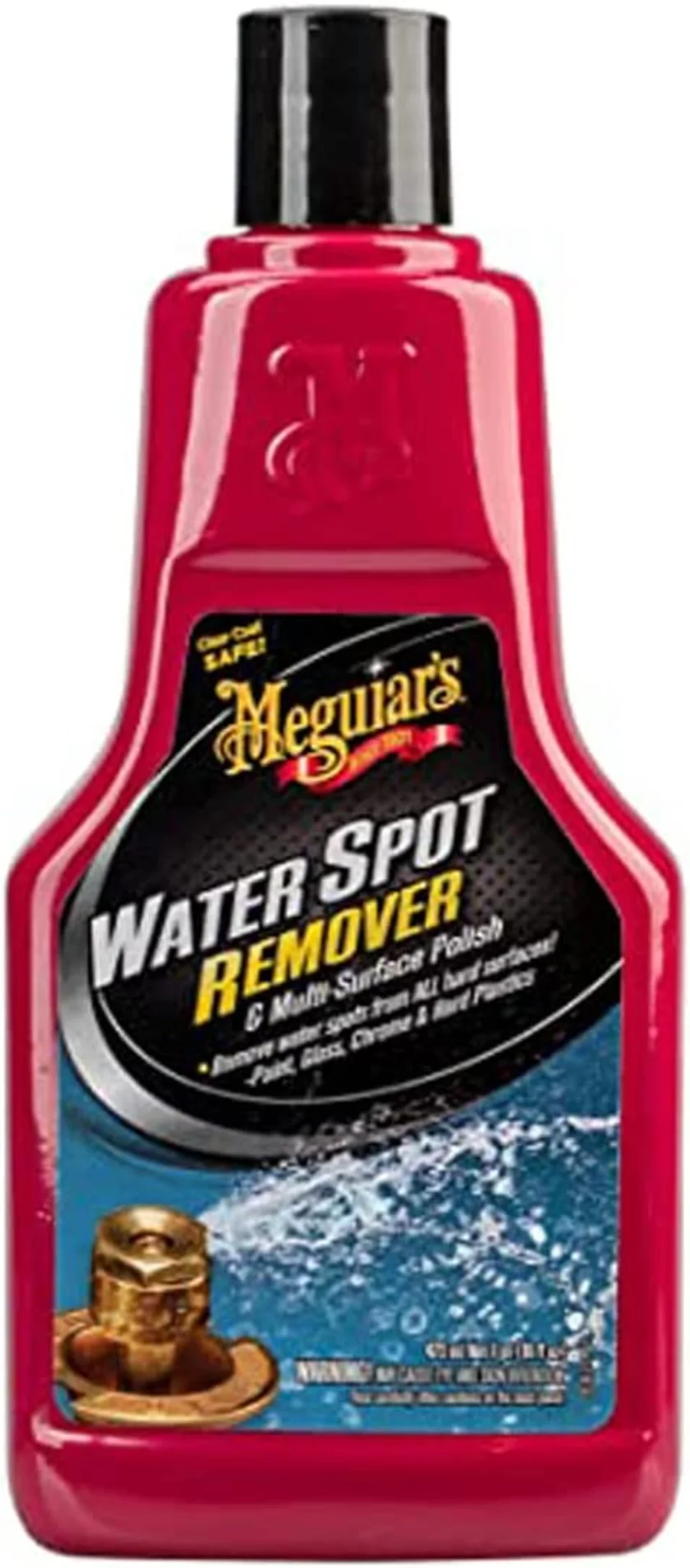 Meguiar's A3714 Water Spot Remover - Water Stain Remover and Polish for All Hard Surfaces, 16 oz