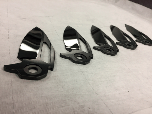 Picture of coated knife blades