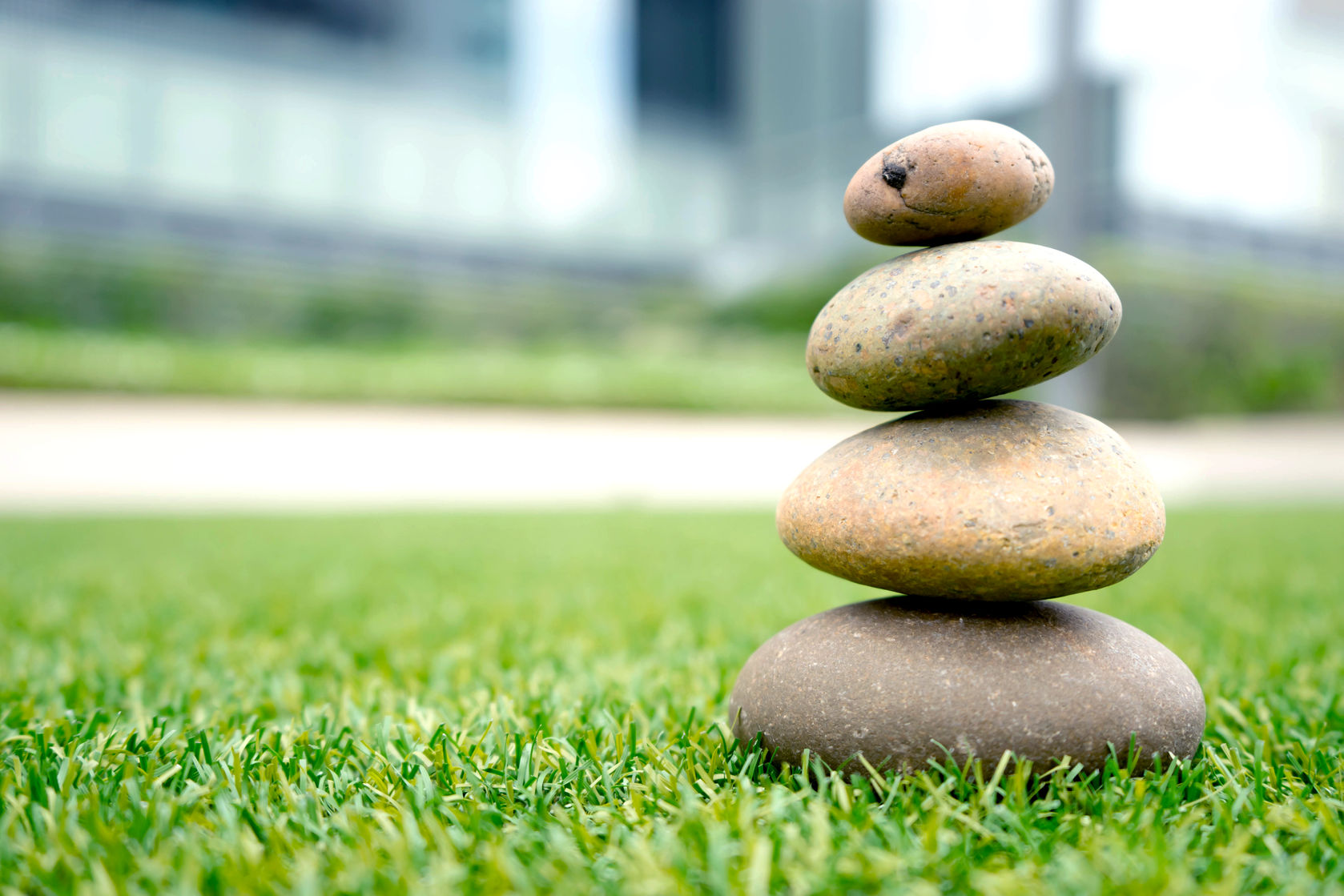 rocks stacked on top of each other