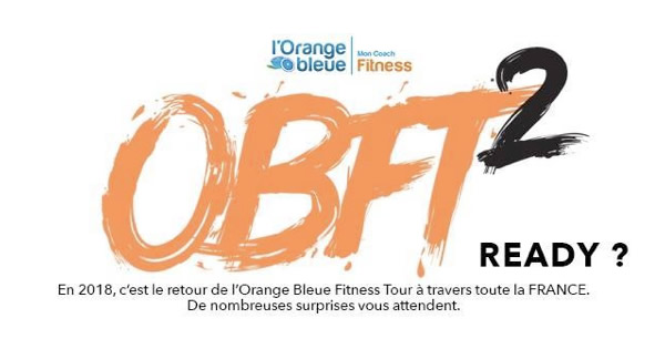 L'Orange Bleue Fitness Tour fera une halte sur notre salon le samedi 24 mars