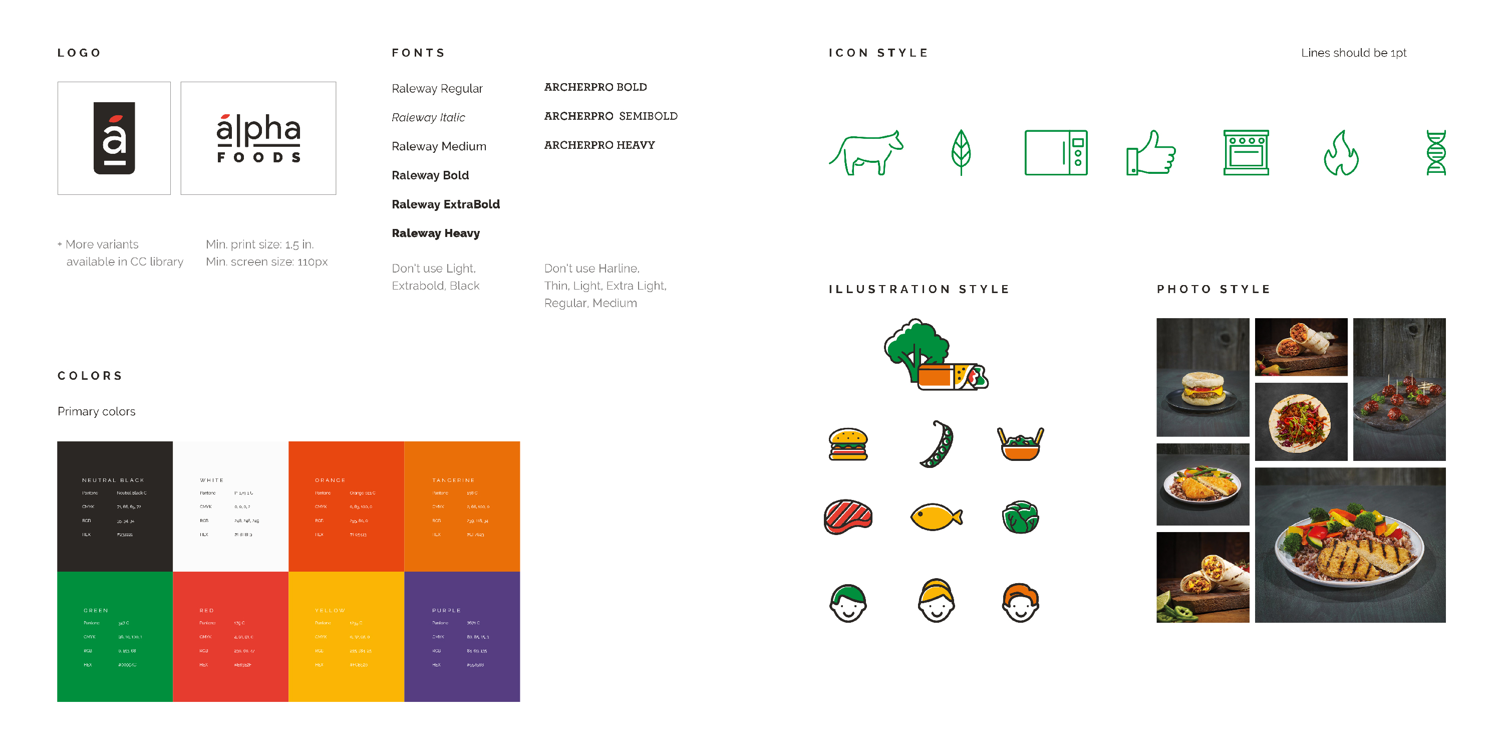 Alpha Foods Branding
