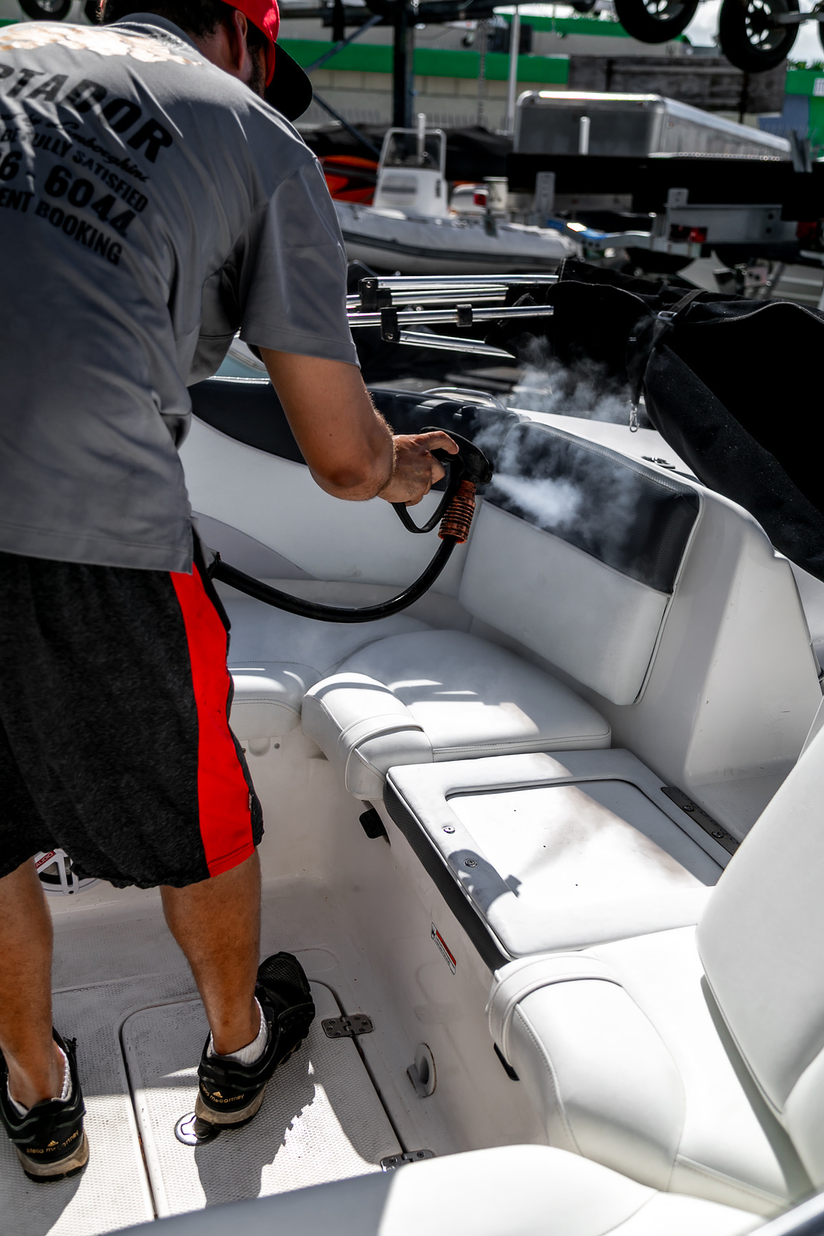 mold removal from lather seats