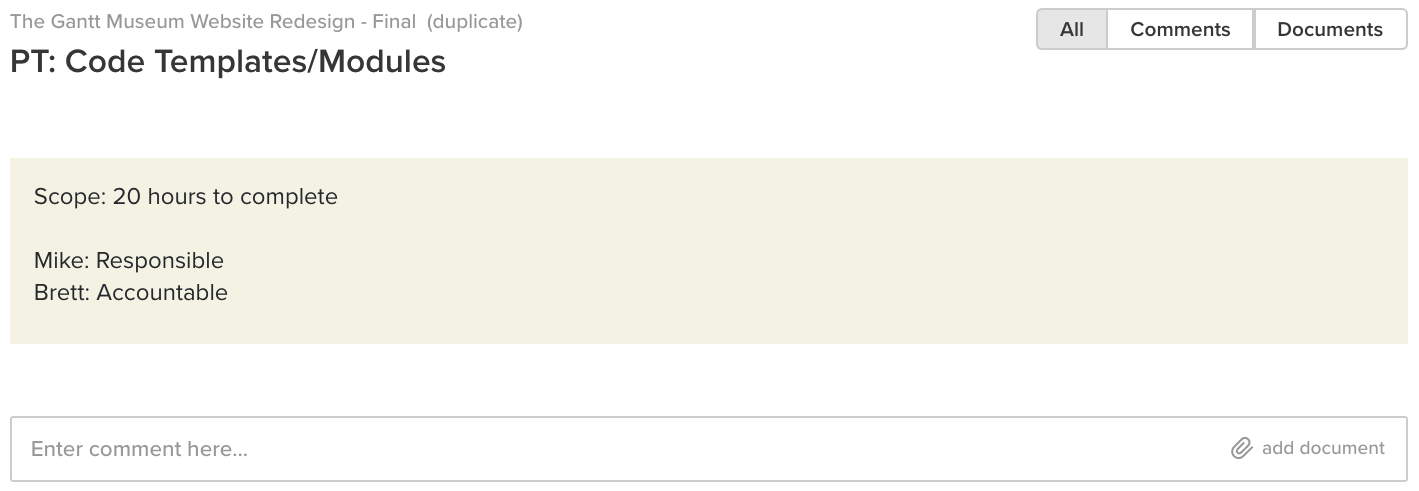 Communicate project scope to your team