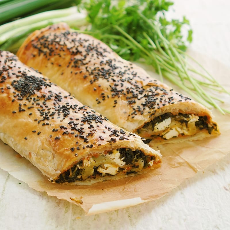 Börek mit Spinat und Feta