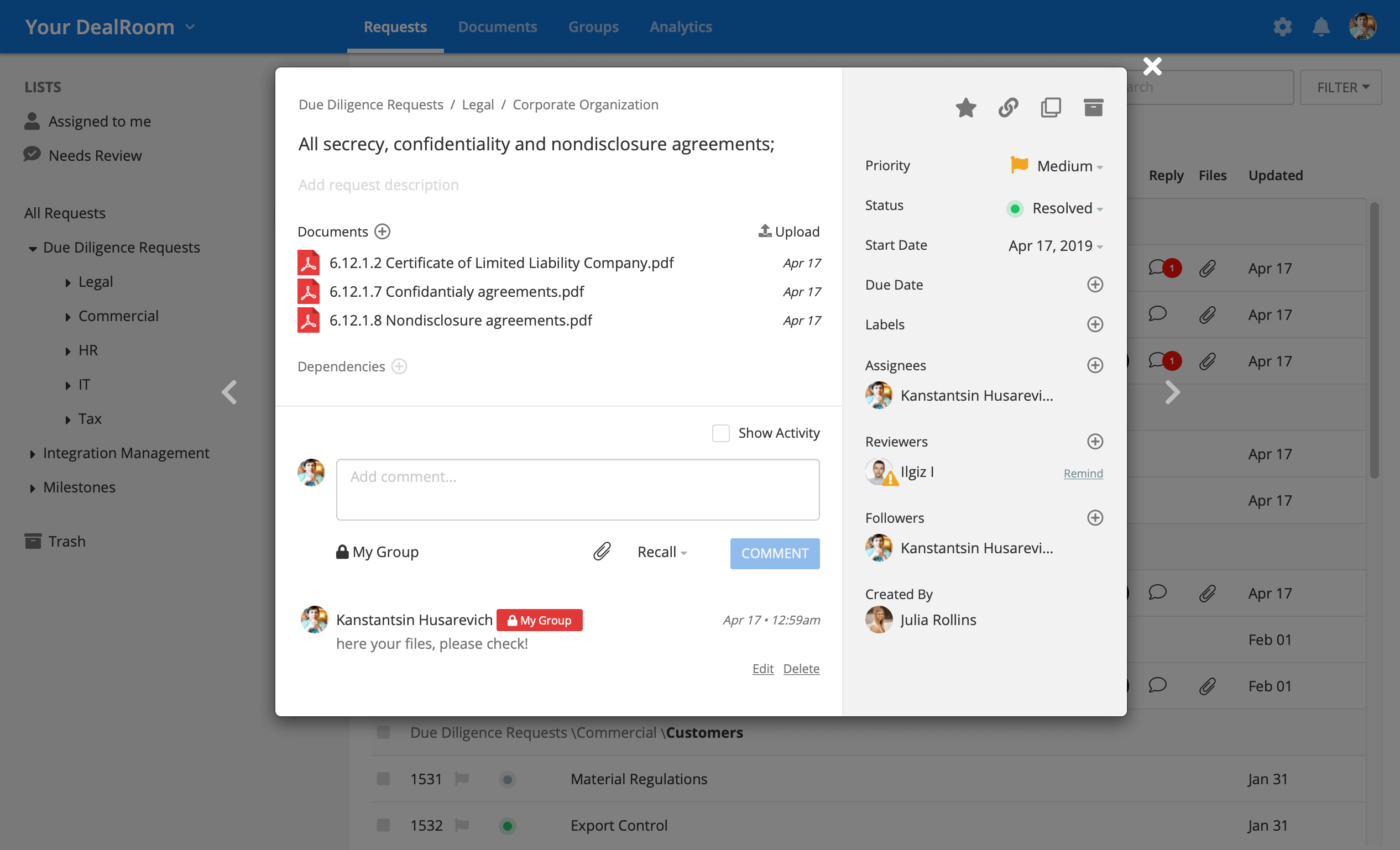 deal collaboration
