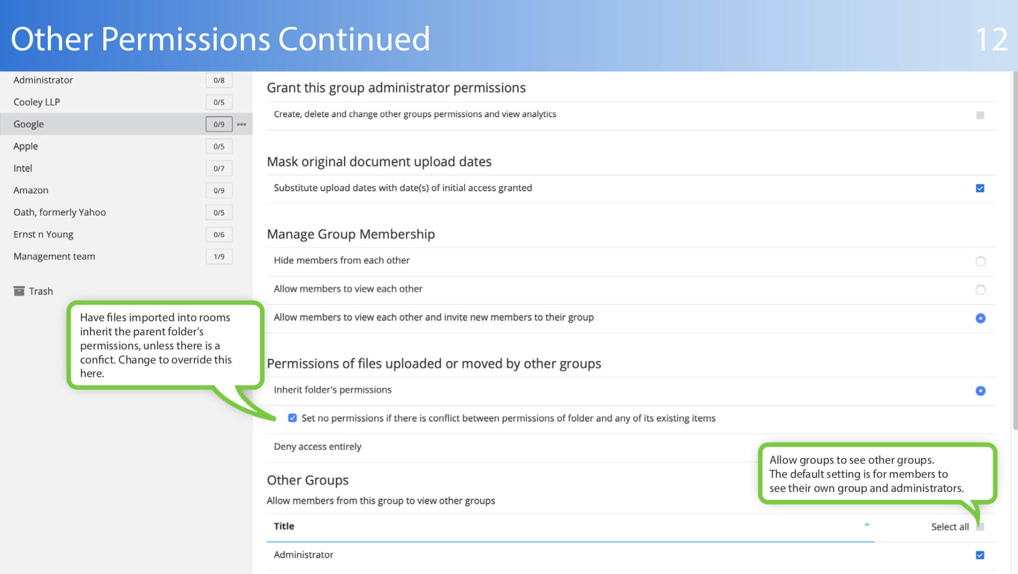 vdr additional permissions