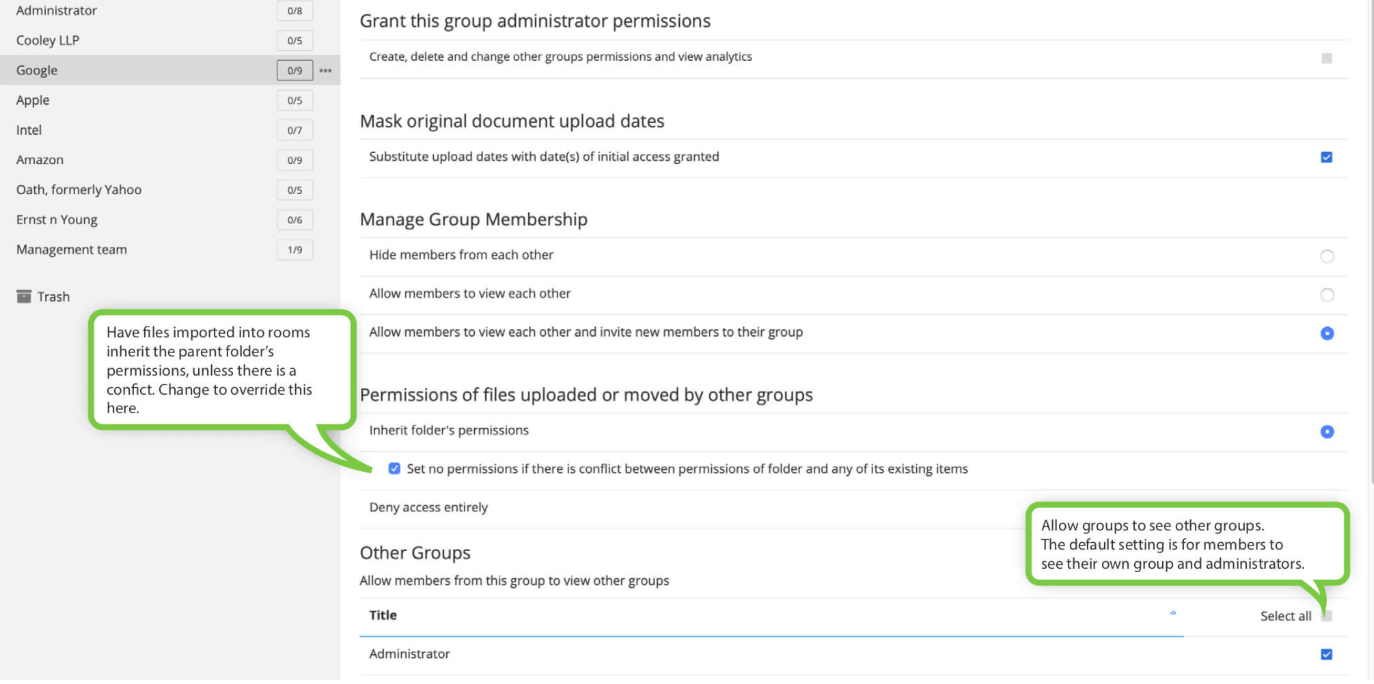 additional VDR permissions