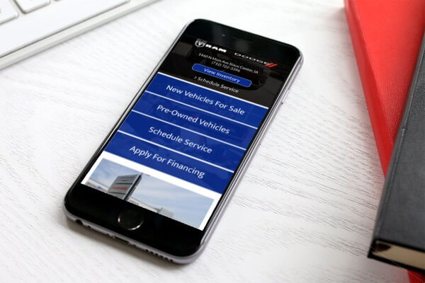 Mobile Phone Car Shopping Image