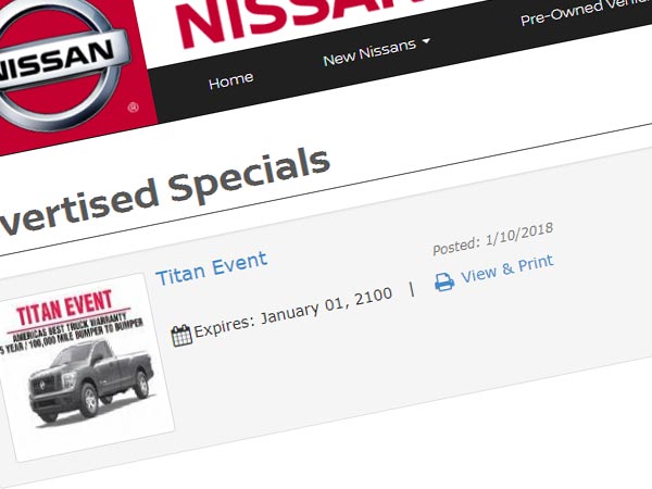 Weekly Vehicle Ad Display Image