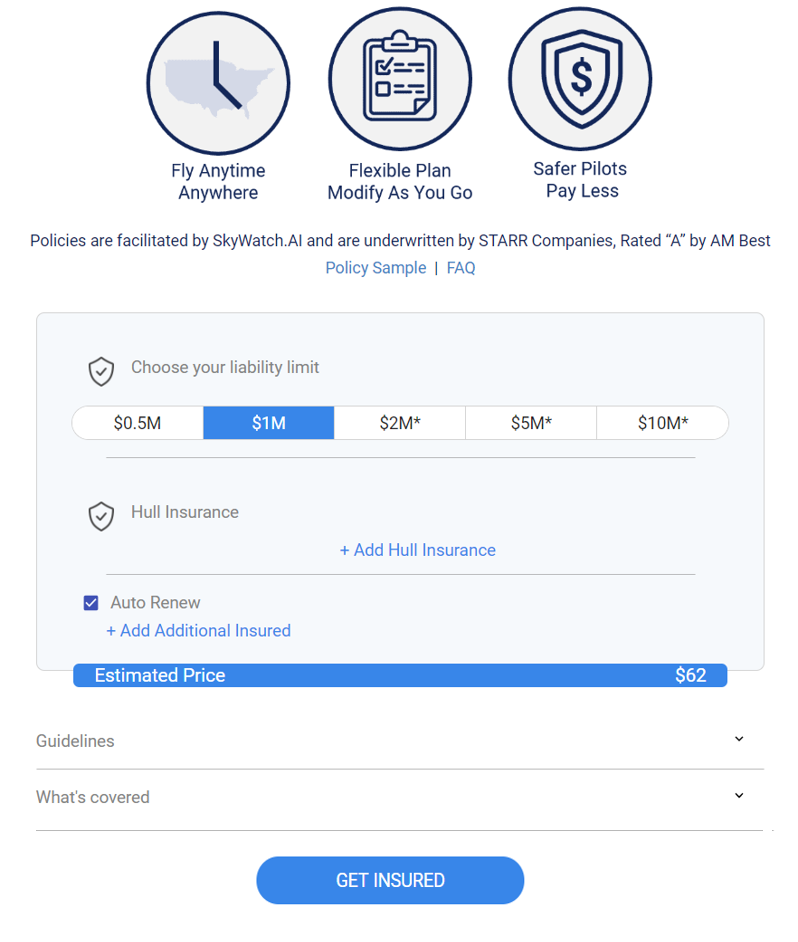 SkyWatch.AI Web Portal Screenshot