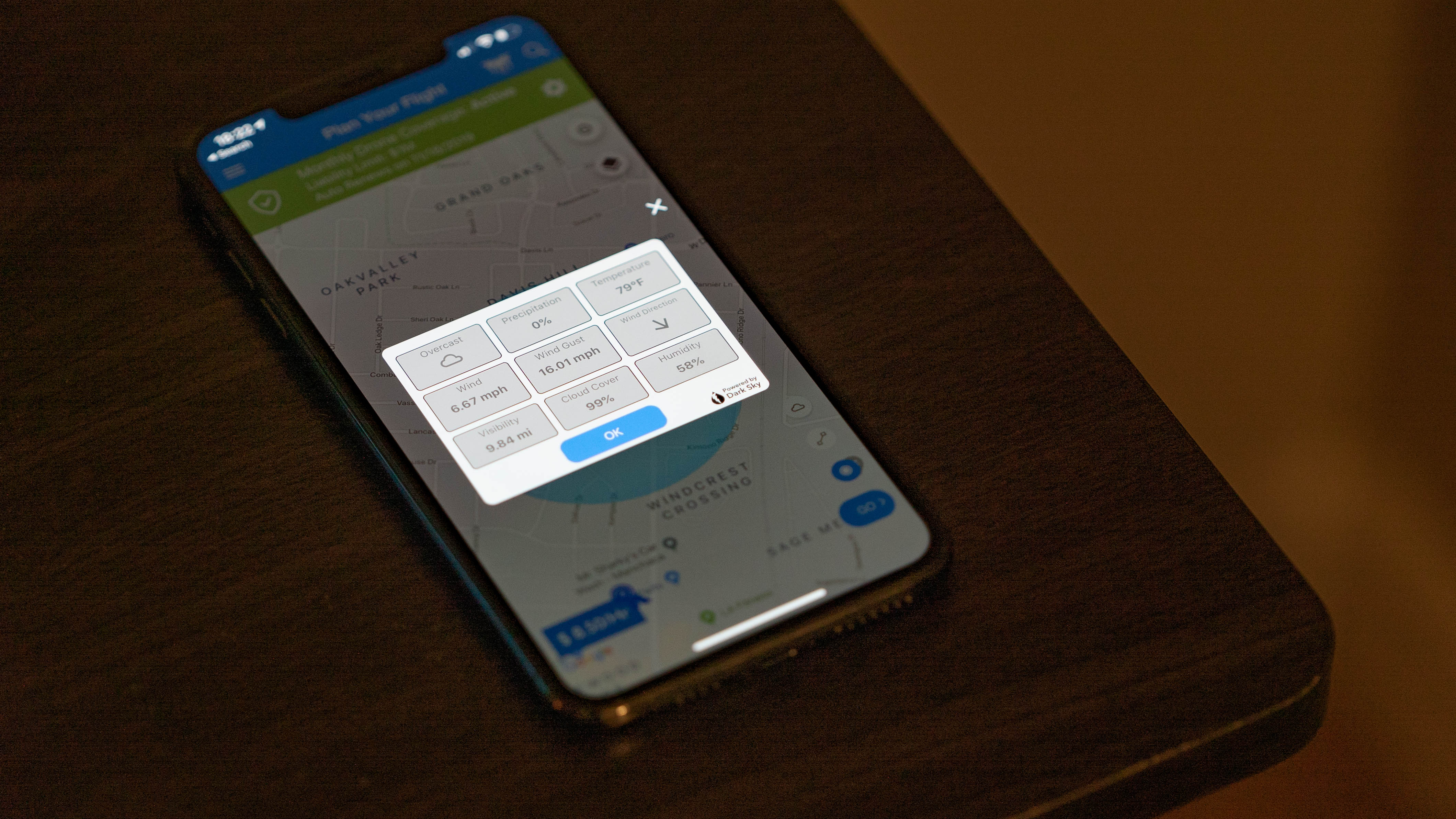 SkyWatch.AI App Weather Widget