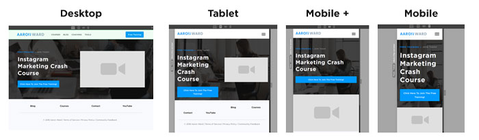 Aaron Ward Responsive Website