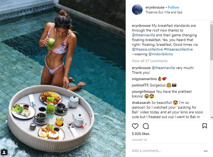 Instagram Shoutout Example for Theannavilla