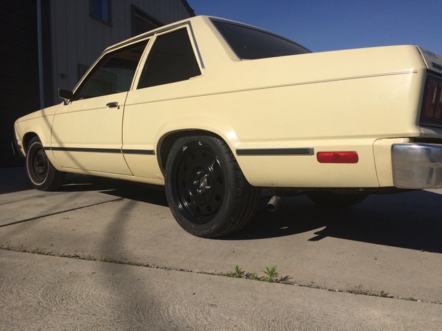 side view of eric the car guy's turbo fairmont