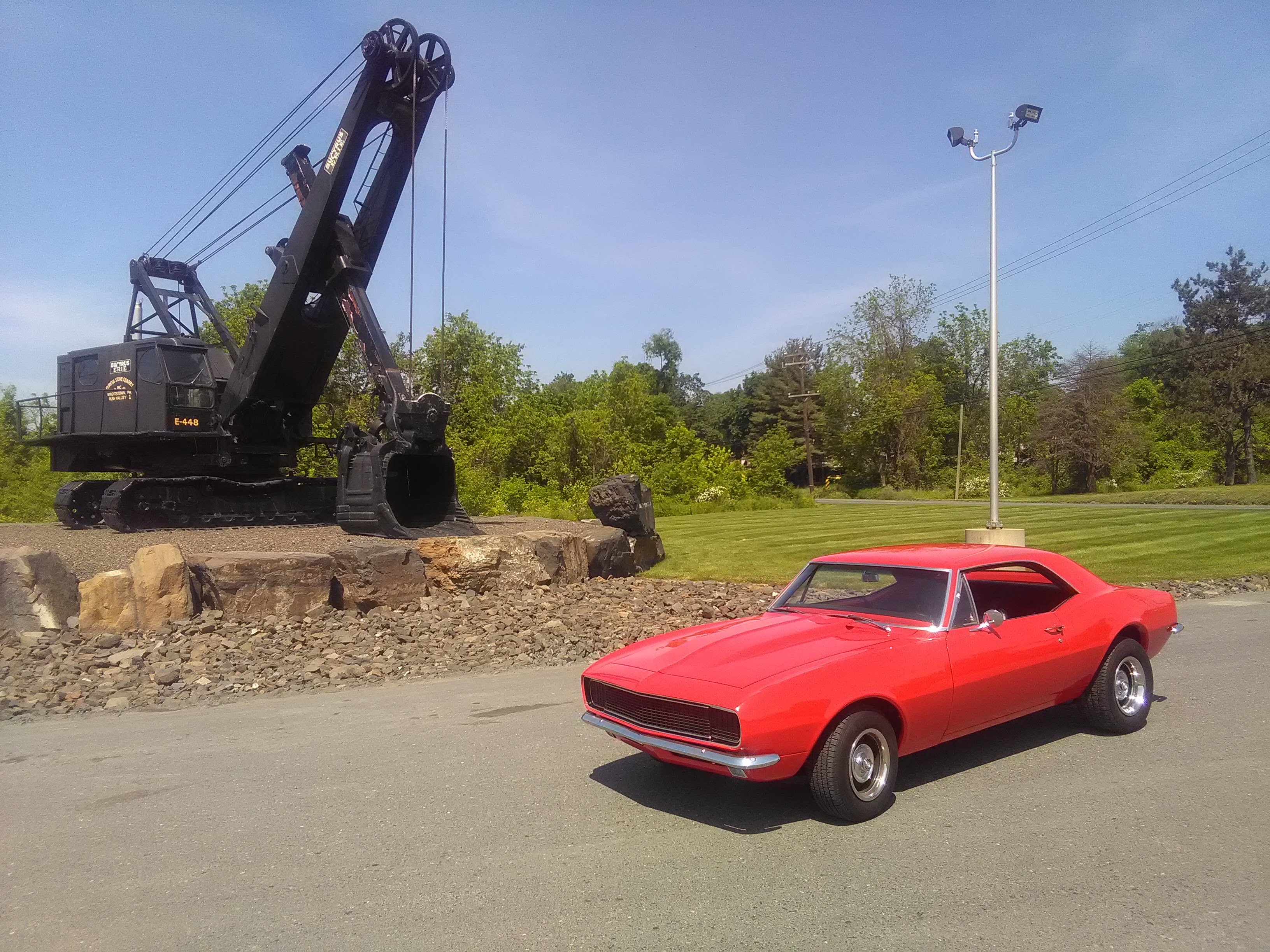 1967 red chevy camaro