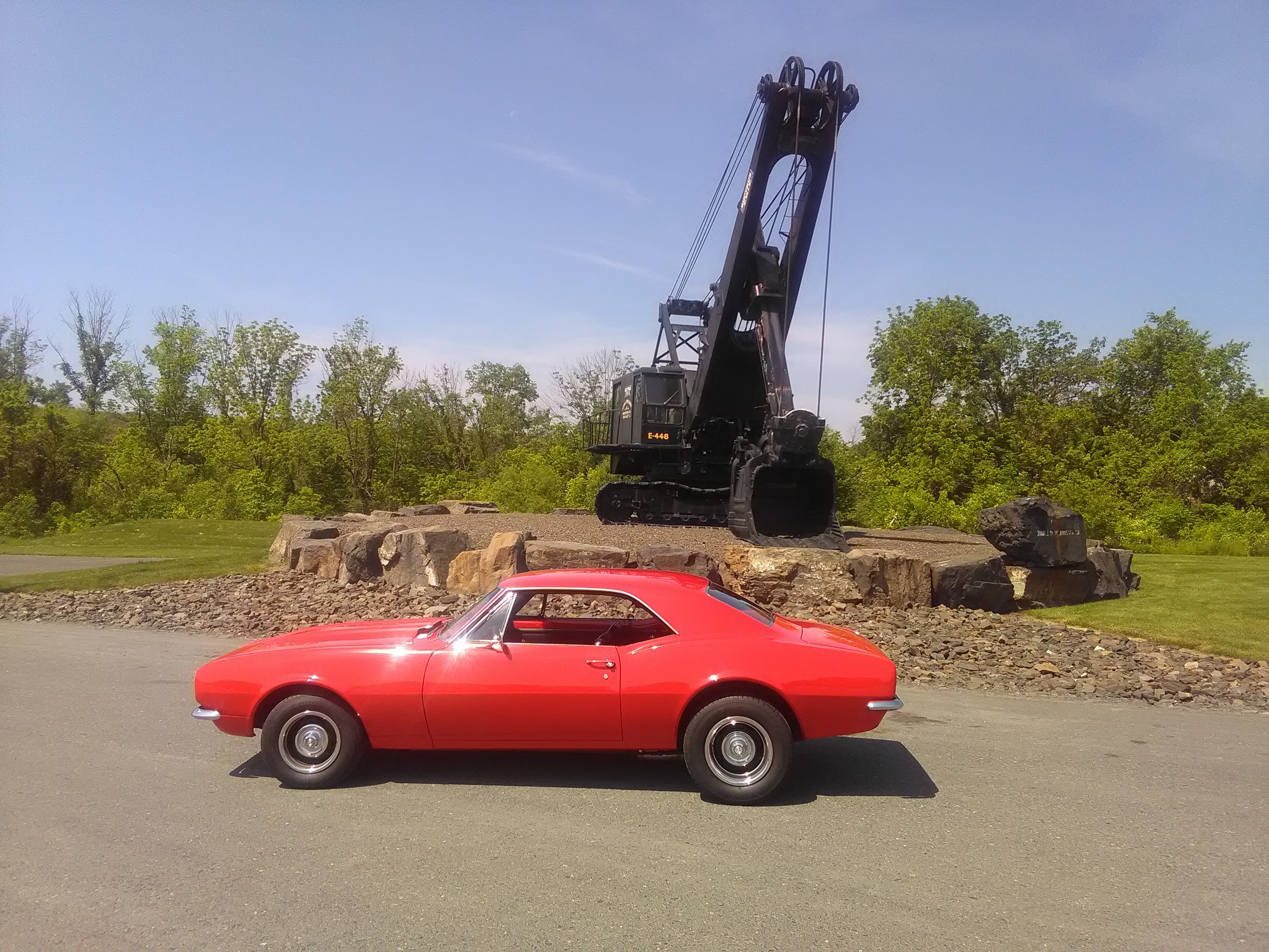 1967 red chevy camaro