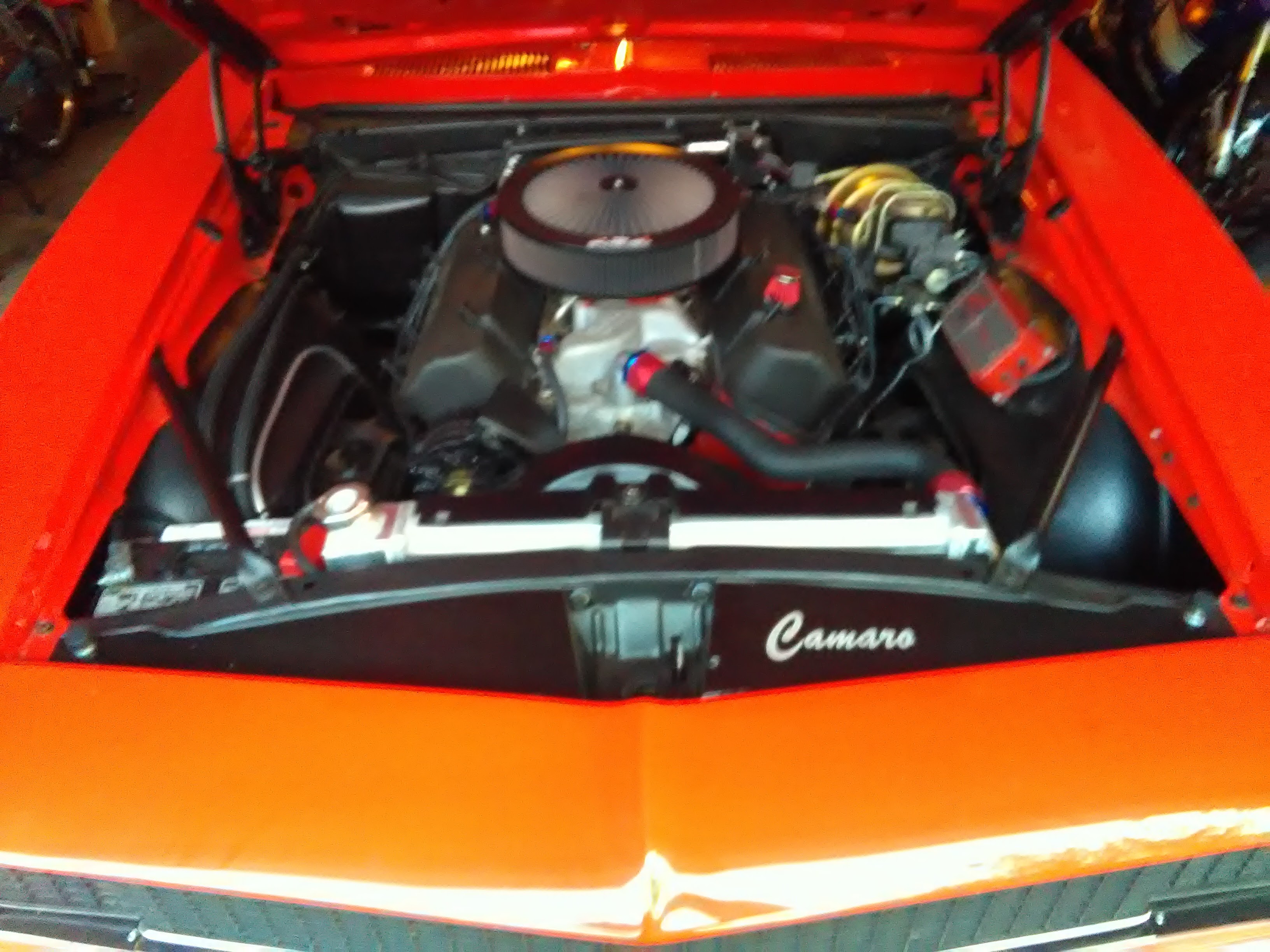 under the hood of the 1967 camaro