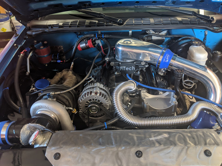 under the hood of blue 2001 blazer