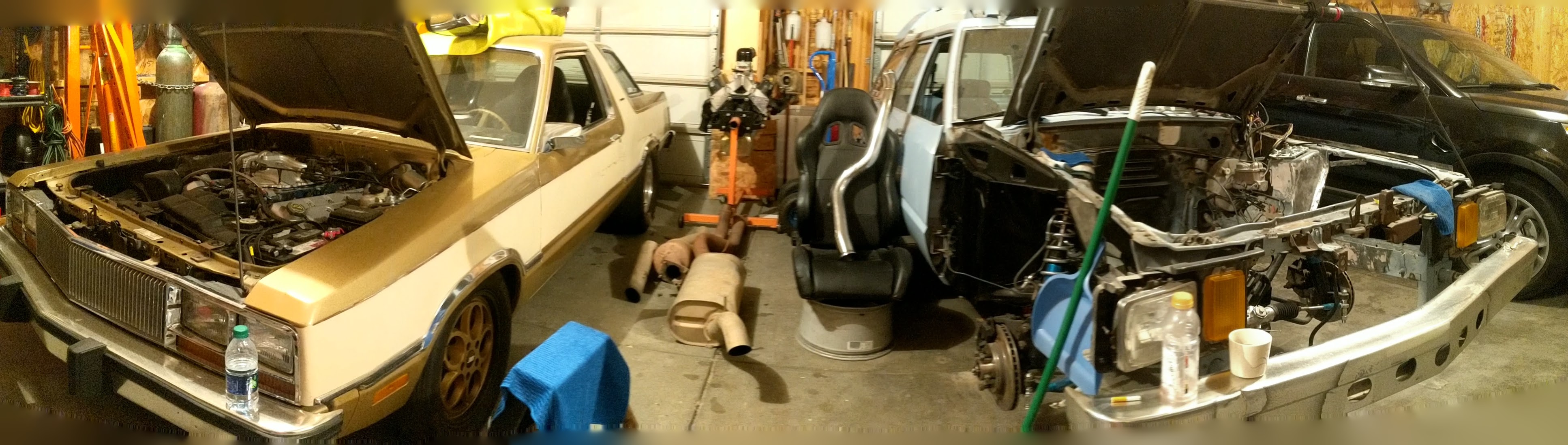 1979 ford fairmont wagon and 1983 ford fairmont futura wagon