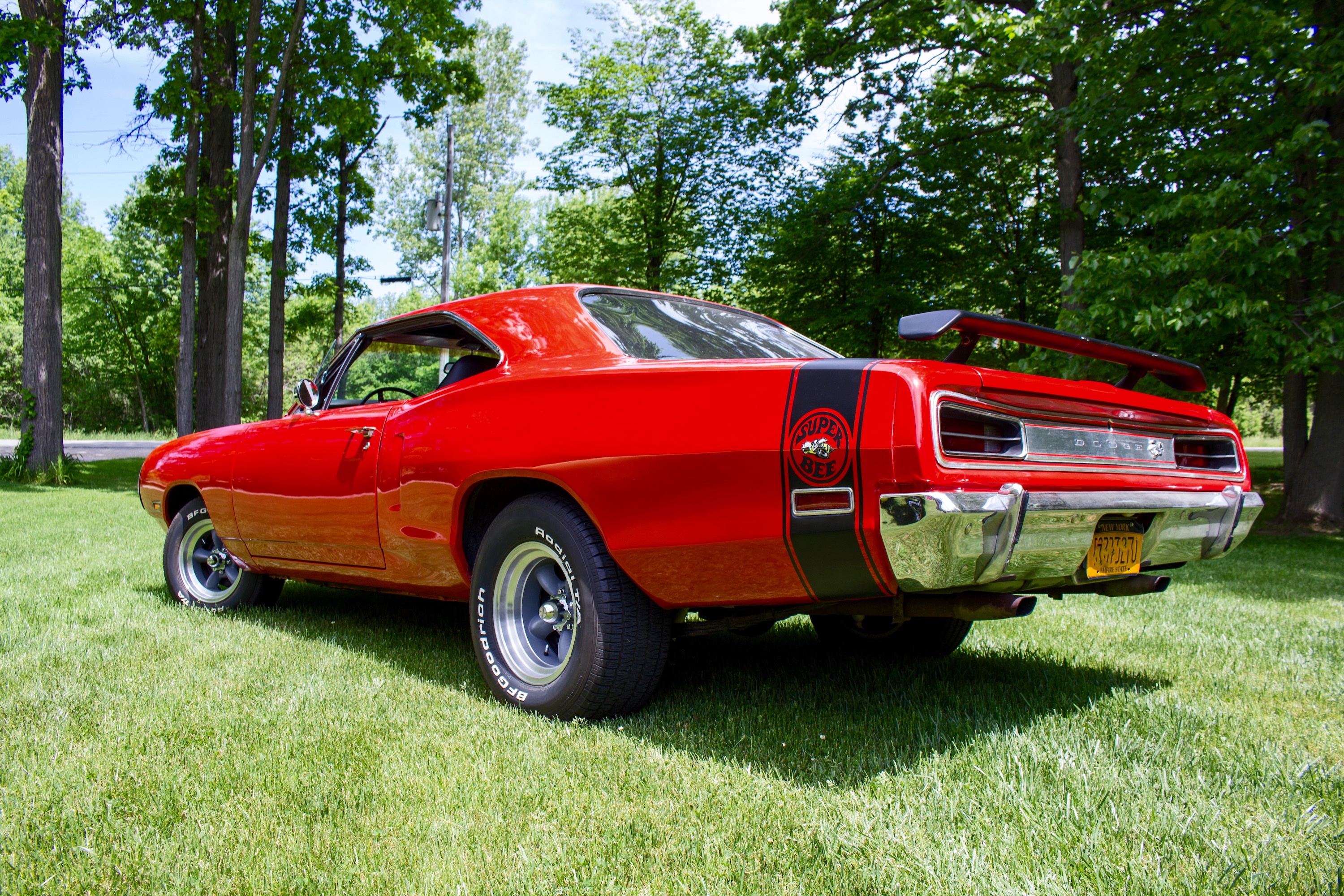red 1970 Dodge super bee