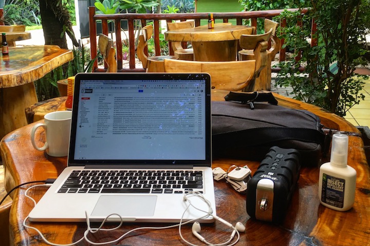 Sean Tierney works remotely from Costa Rica
