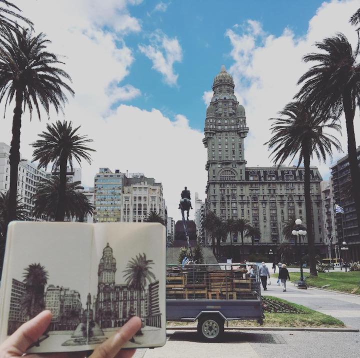 Plaza Independencia by Minho Kim on Remote Year