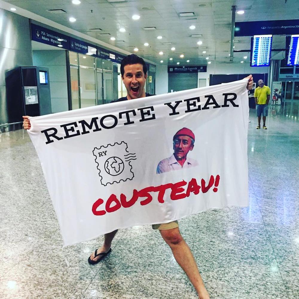 Sam Pessin of Remote Year Welcomes Remote Year Cousteau | Remote Year