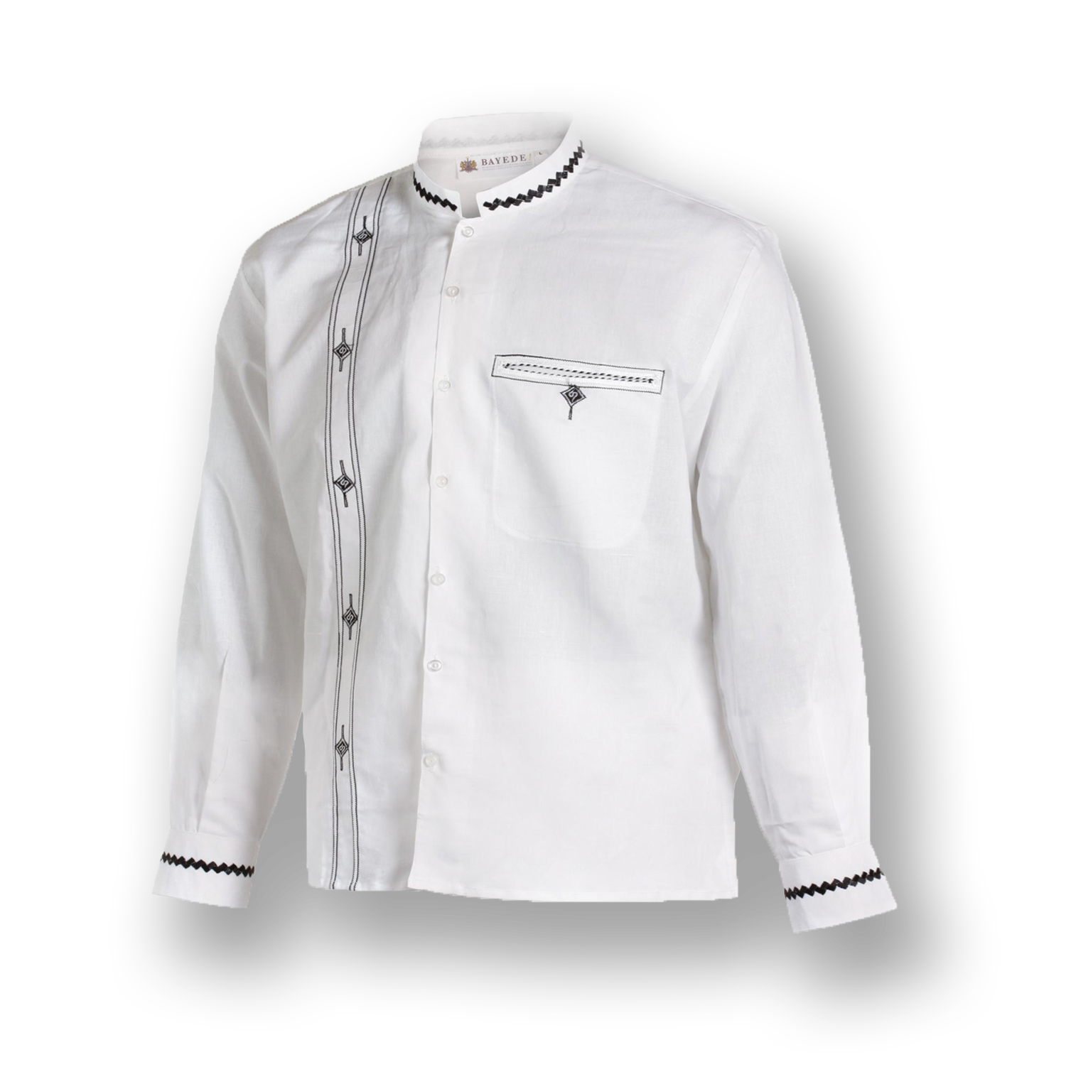 Bayede! White Chinese Collar