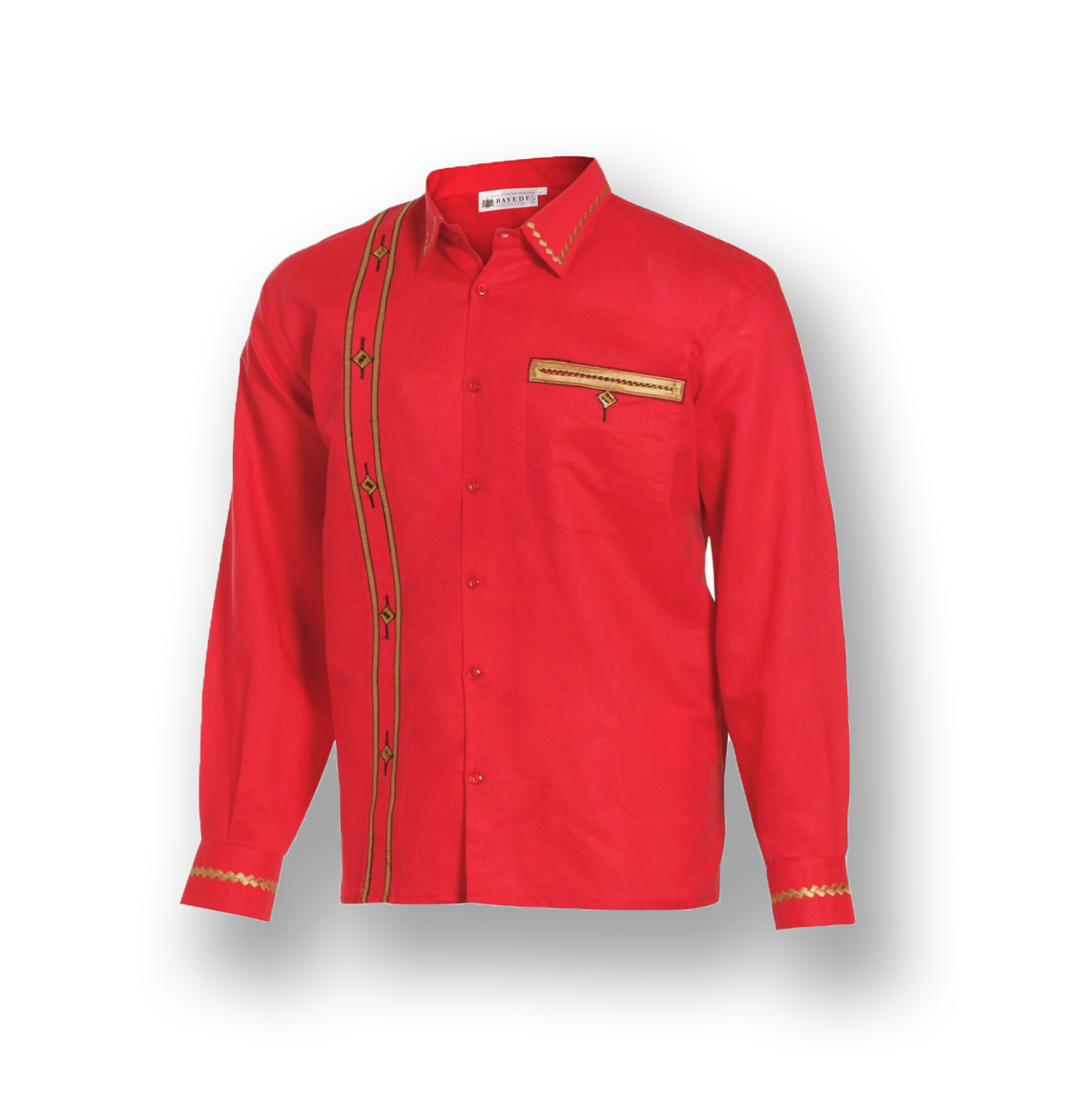 Bayede! Red Chinese Collar